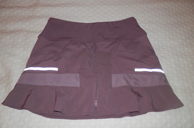 NWOT Lucky in Love Women's Tech Long Sprint Mesh Skirt/Skort Purple M