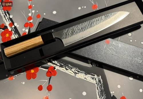 Gyuto Japanese kitchen knife Yu Kurosaki Fujin VG10 Damascus  210/ 21cm