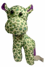 Kellytoy Green Giraffe Purple Plush Toy Stuffed Animal 2011 Hard Bead Eyes 9