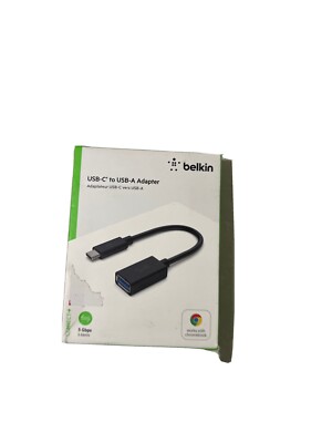 Belkin USB C to USB A Adapter Black F2CU036BTBLK