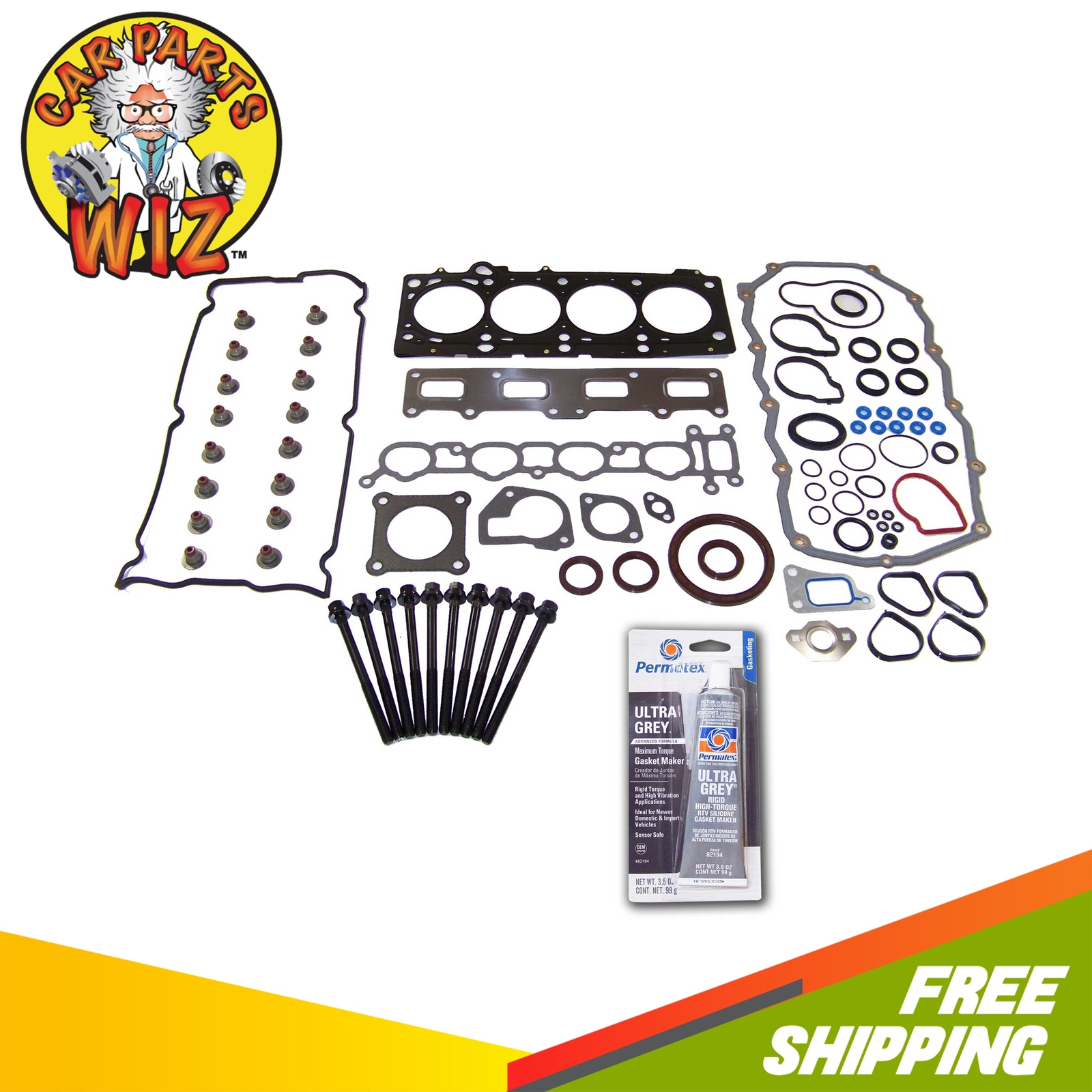 Full Gasket Set & Head Bolt Kit Fits 0207 Dodge Caravan Chrysler