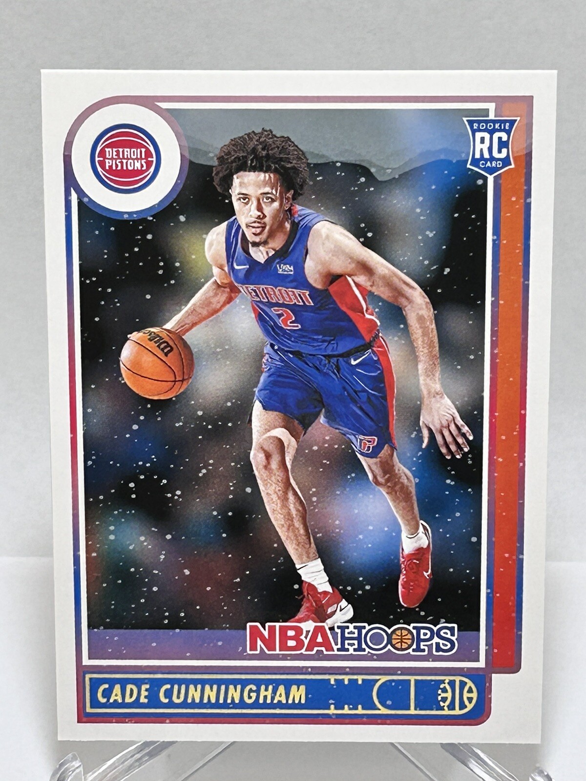 2021-22 NBA Hoops Cade Cunningham Winter Variation Rookie RC #201 ❄️ Parallel