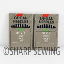 20 - 16X257 18 ORGAN DBX1 INDUSTRIAL SEWING MACHINE NEEDLES 16X231 16X95 JUKI