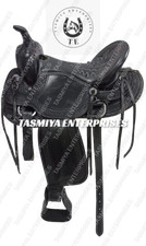 Premium Quality Western Barrel Leather Saddle With Free Matching Tack Set.