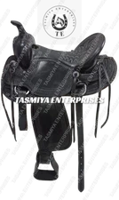 Premium Quality Western Barrel Leather Saddle With Free Matching Tack Set.