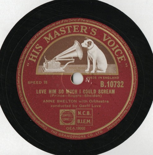 ANNE SHELTON RARER 78 - JUKE BOX RAG - LOVE HIM SO MUCH I COULD SCREAM - EX COND - Picture 2 of 3