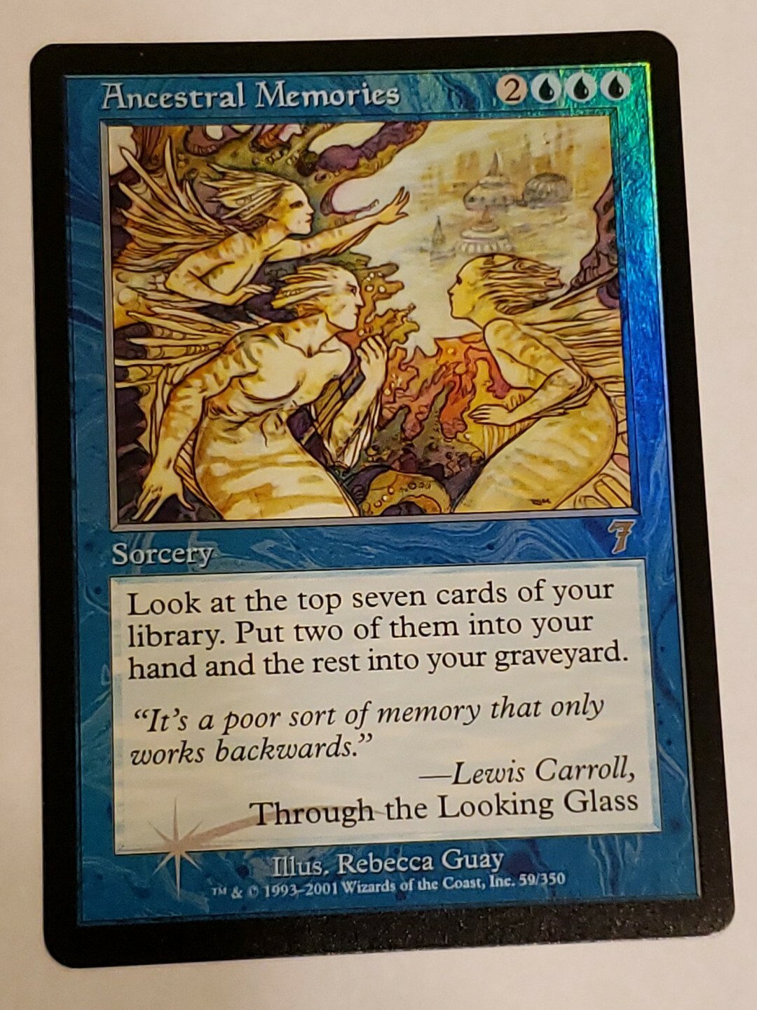1x FOIL Ancestral Memories MtG Magic 7th Edition English NM x1