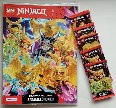 Lego Ninjago Trading Cards Serie 8 Crystalized - 1 leere Sammelmappe + 5 Booster