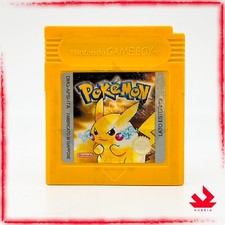 POKEMON GIALLO ORIGINALE - 🇮🇹 ITALIANO BATTERIA NUOVA - ADESIVO BUONO GAME BOY