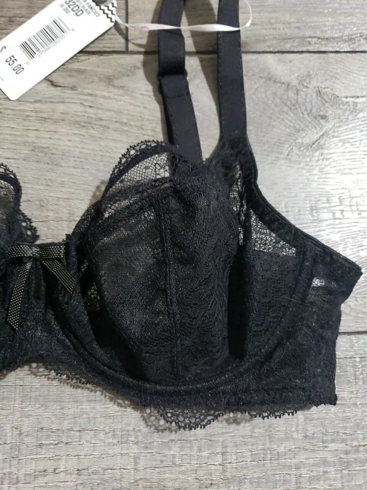 Бюстгальтер с глубоким декольте женский Freya 32DD Fancies на косточках, AA1011 черный  - Изображение 4 из 4