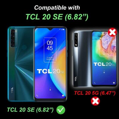 Resistente Vetro Temperato 9H Per L'intero Schermo Del TCL 20 SE Con Cornice Case Friendly Nera 82892621 - Foto 2
