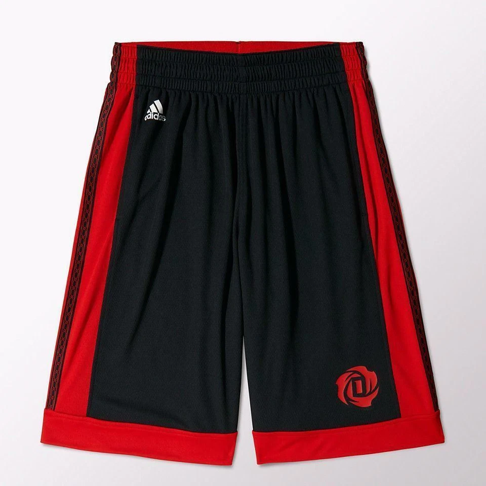 adidas Basketball NBA Hose Rose Got it Short Herren S M L Shorts schwarz rot neu