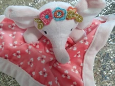 Sweet Levtex Baby 12" Pink Elephant Plush Soft Lovey Security Blanket 
