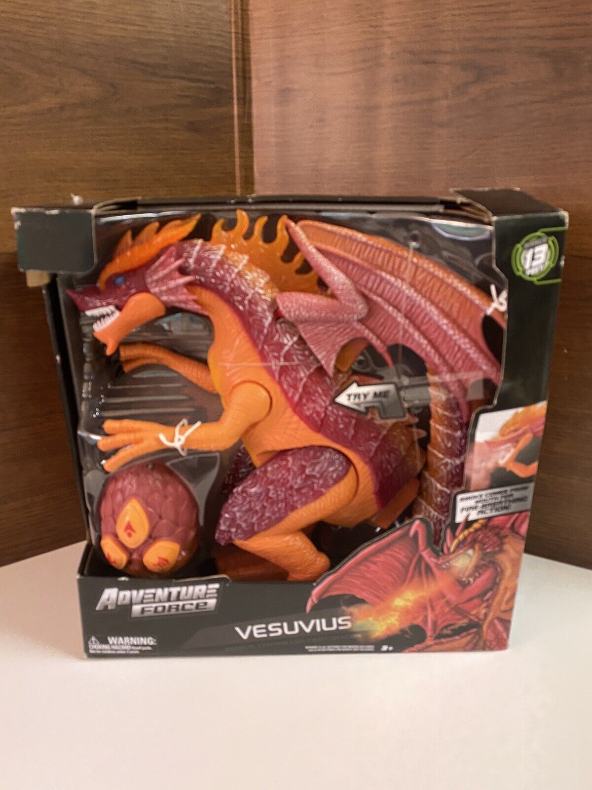Vesuvius Adventure Force Remote Control Dragon. Smoke Comes From Mouth. Sealed