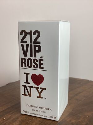 Carolina Herrera 212 VIP Rose LOVE NY Eau de PARFUM 2.7oz/80ml Limited Edition