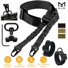 2 Point QD Swivel Rifle Gun Sling Strap / MLOK Swivel / D Ring Loop for Hunting