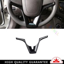 Car Steering Wheel Button Frame Trim For Chevrolet Cruze 2010-2015 Carbon Fiber