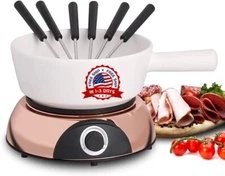 Olla De Acero Inoxidable Para Fondue Eléctrica Ideal Para Chocolate Queso Caldo