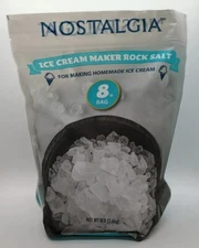 Nostalgia Rock Salt Bag, 8 Lb. Ice Cream Maker1 Rock Salt RSBG8LB New!