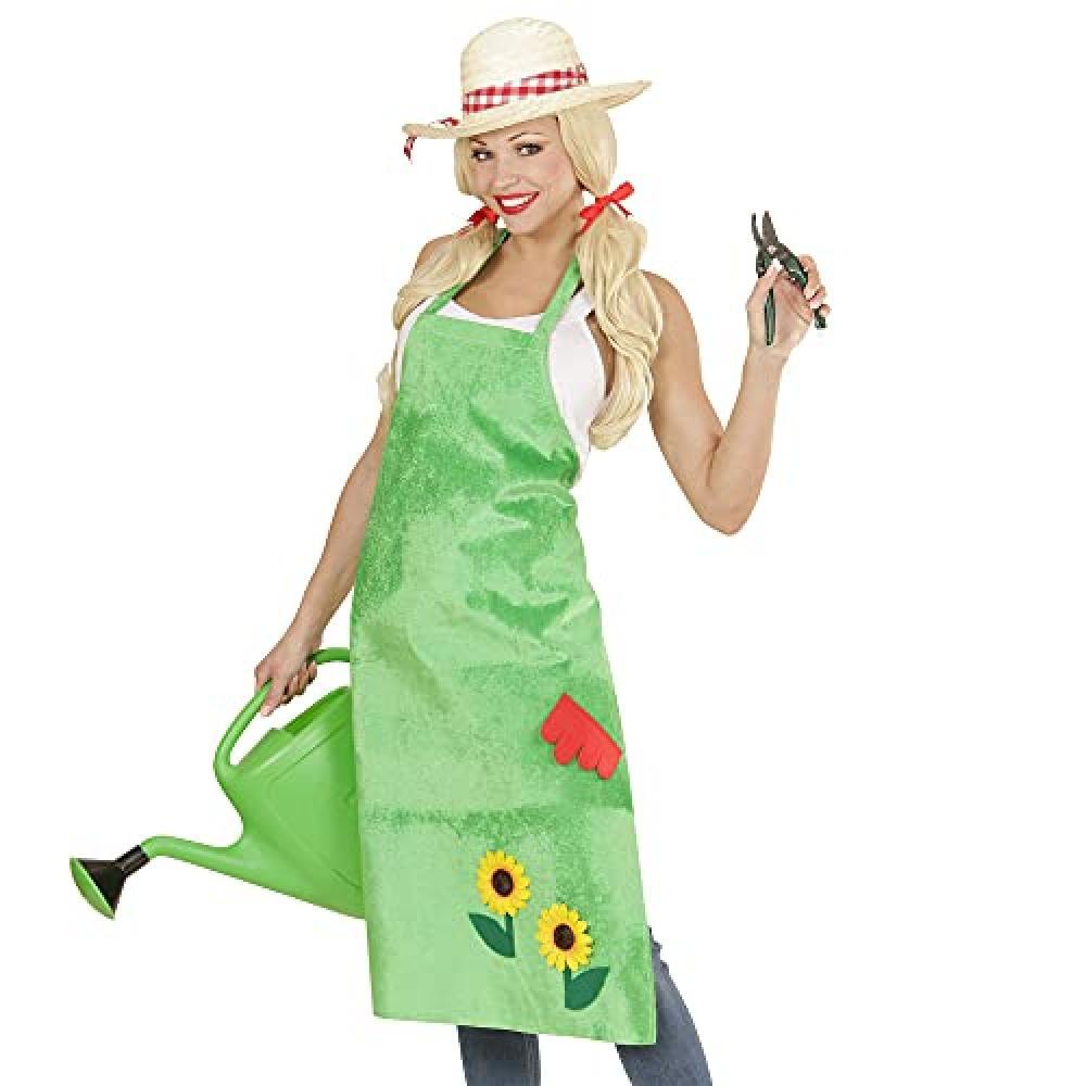 (TG. Taglia unica) "GARDENER APRON WITH SUNFLOWERS" - - NUOVO