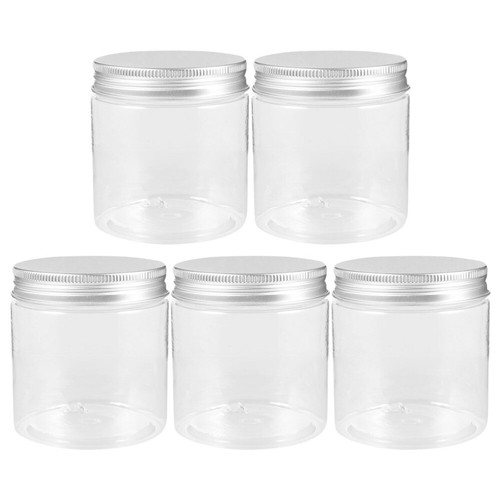 5 Pcs Mini Aluminum Cover Wide Mouth Bottle Tiny Containers Cream Travel - Picture 5 of 12
