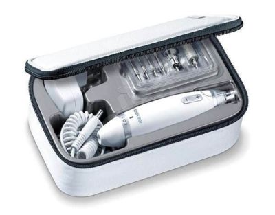 Beurer MP62 Maniküre Pediküre Set mit 10 hochwertigen Aufsätzen & LED Licht