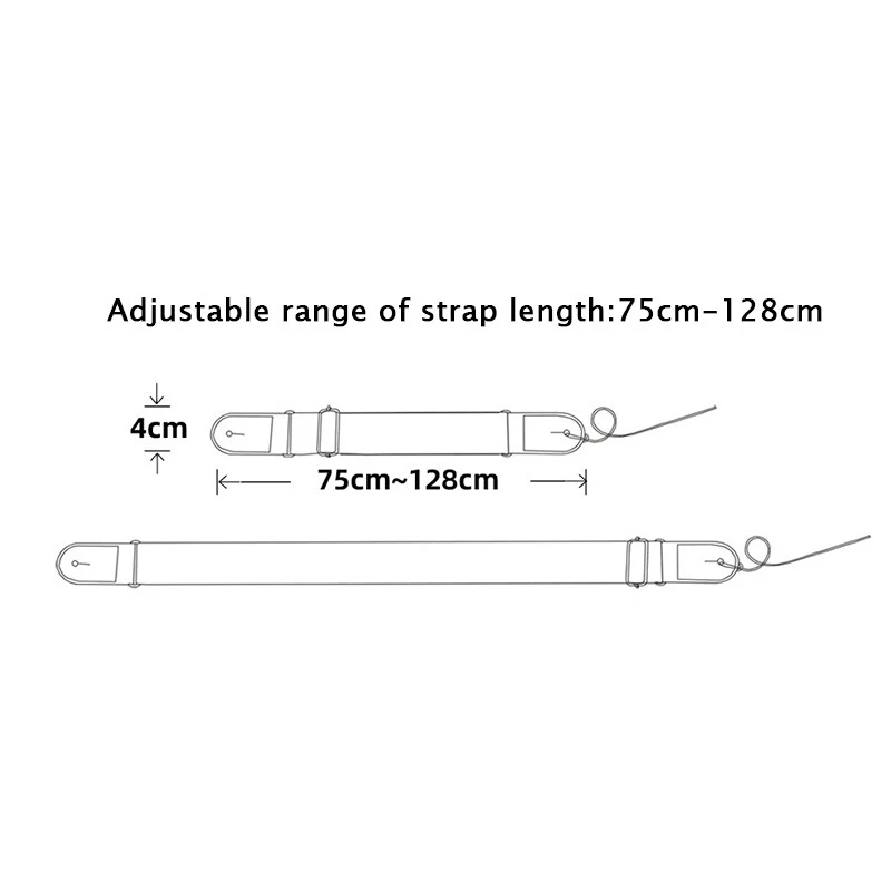 Adjustable Ukulele Shoulder Belt Anti Slip Guitar Strap Accessories Rock Strap  - image 4 of 4