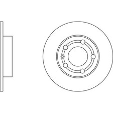 2x Brake Discs Solid For Skoda Scala 1.6 TDI Apec Blue Rear 1J0615601 1J0615601C