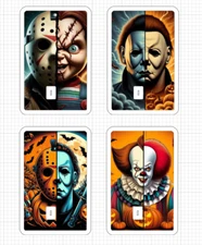 Horror Halloween Credit Debit Card Skins Pennywise Michael Myers Jason Chucky