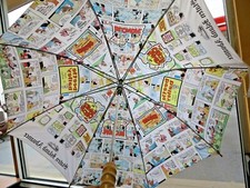 NEWS COMICS BEETLE BAILE CLOSE PENTAGON UMBRELLA 20s 30 NYC FERRY SKI WED HAGAR