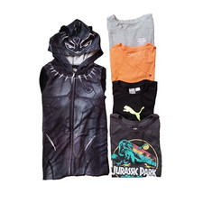 Boys Clothing Lot 5 Mixed S T Shirts Black Panther One Piece Pajamas Hooded Zip