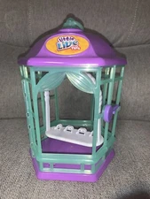 Little Live Pets Aqua Blue And Purple Bird Cage with Swing Cage Only