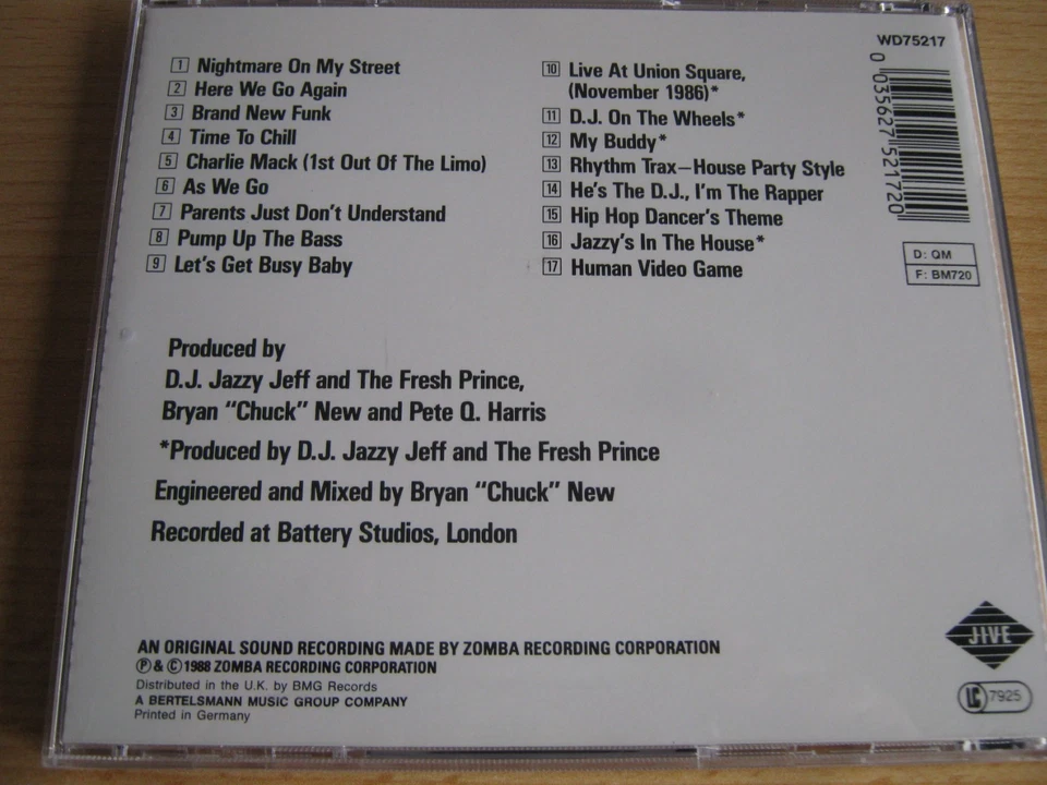 D.J. Jazzy Jeff & The Fresh Prince "He's The DJ, I'm The Rapper" (1988) - Bild 3 von 4