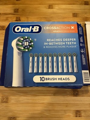Oral-B Cross Action X Shaped 10 Brush Heads