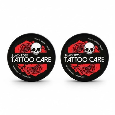 Black Rose Tattoo Creme 2 x 35 g Intensive Pflege & Hautschutz Für neue & alte
