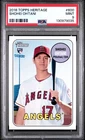 2018 TOPPS HERITAGE #600 SHOHEI OHTANI ROOKIE RC PSA 9