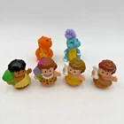 VTG Fisher Price Little People Dinosaur Play Set Lot 6 Dinos Caveman