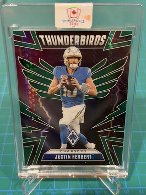 2025 Panini Phoenix Justin Herbert Green Hyper Thunderbirds /99 #29 SSP 