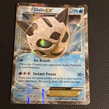 Pokémon TCG Glalie EX 34/162 Breakthrough Holo Card Rare MP