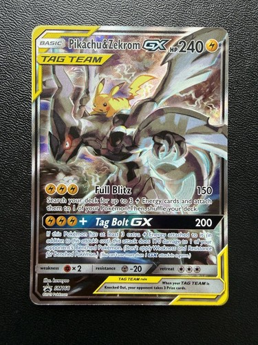 Pikachu & Zekrom GX SM168 - Pokemon Sun and Moon Black Star Promo