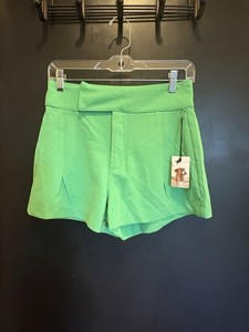 green emerald velvet dress Short Sleeve Frill Detail Top & Shorts Set
