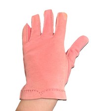 Women  s Vintage Crescendoe Pink Leather Gloves Size 7