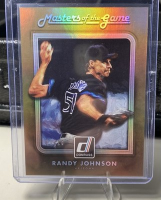 2016 Donruss RANDY JOHNSON Masters of the Game GOLD Bookend #'d 01/10 SSP Rare