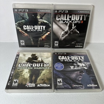 Call of Duty PS3 Bundle- Black Ops 1 & 2, Modern Warfare 4, Ghosts PlayStation 3