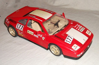 Ferrari 348 Evoluzione. 1:18 Scale Diecast Model. 1989. Burago Italy.