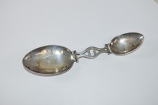 Vintage Tiffany Co. Sterling Silver Folding Double Camping Travel Spoon