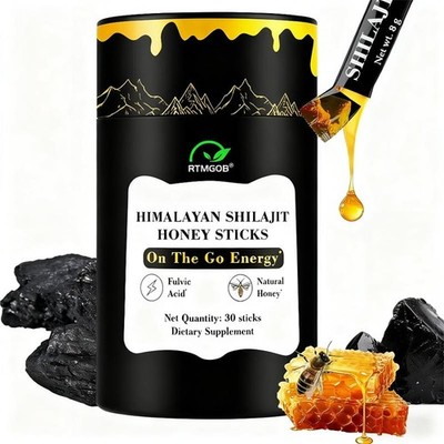 Better Alt Pure Himalayan Shilajit Sticks with Organic Honey, Naturally Sweeter