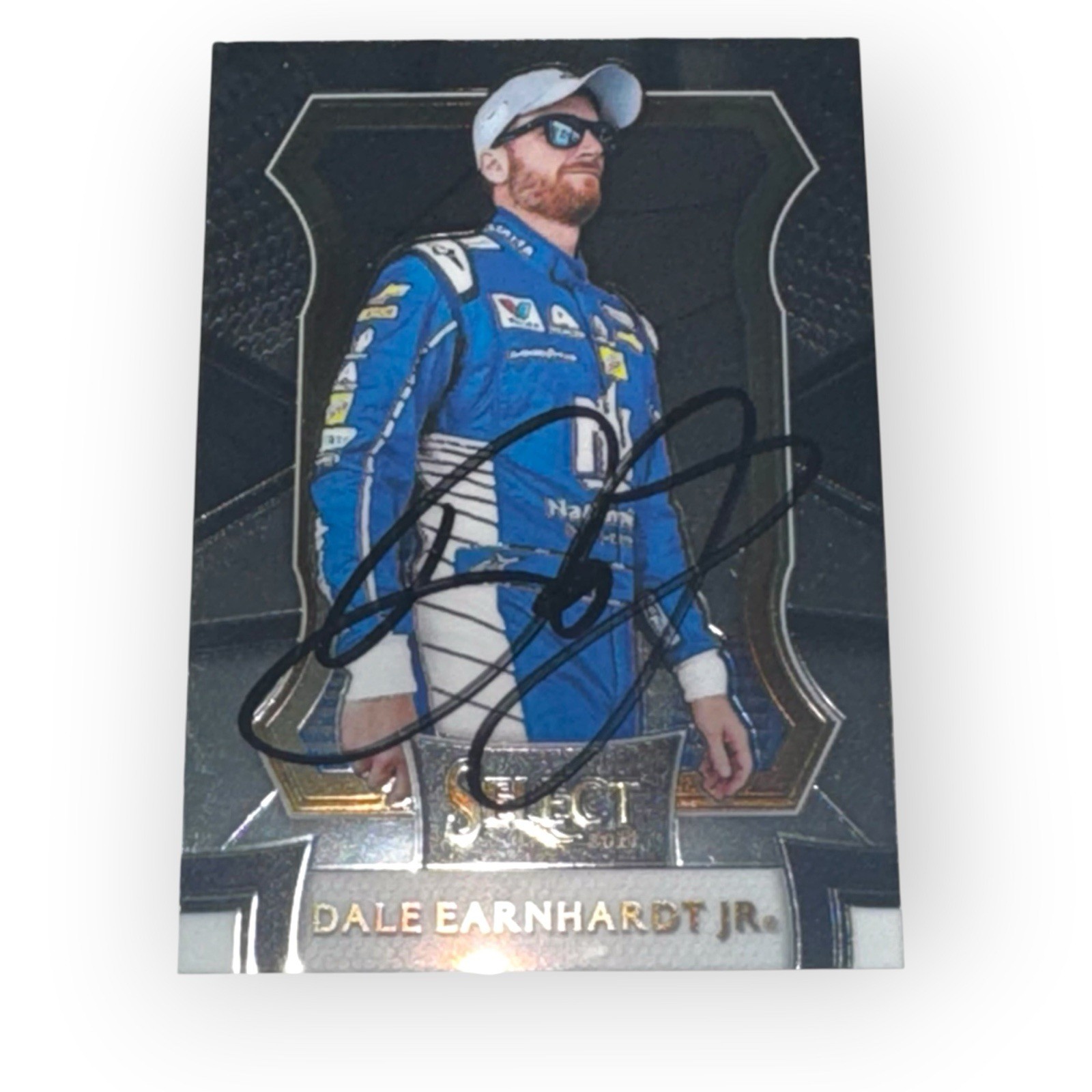 Dale Earnhardt Jr PANINI SELECT RACING NATIONWIDE HMS autographed NASCAR card