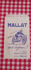 MALLAT POCHETTE ANCIENNE SAC Années 60 Gomme Moto