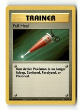 Full Heal Uncommon Unlimited Base Set 082/102 LP Pokémon TCG